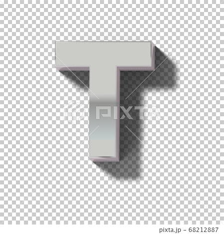 Realistic silver block letters Realistic silver block letters 68212887