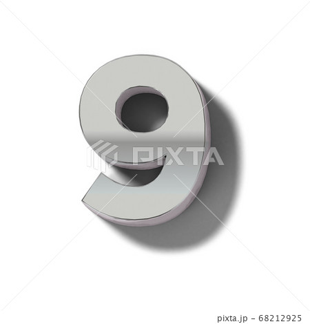 リアルなシルバー製のブロックの文字 68212925