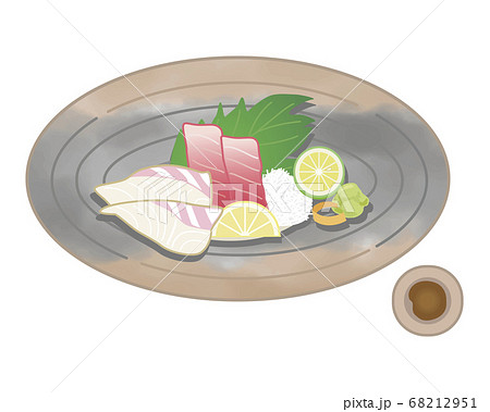 刺身の盛り合わせのイラスト 刺身の盛り合わせのイラスト 68212951