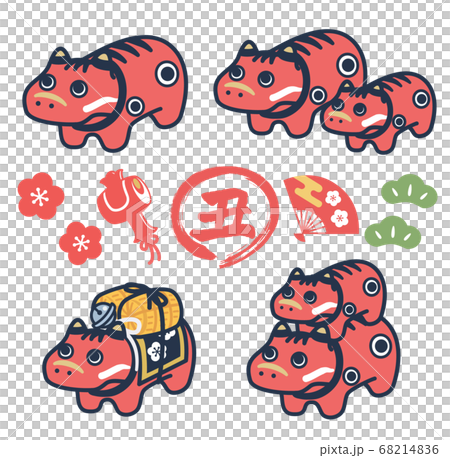 赤べこのセット 68214836