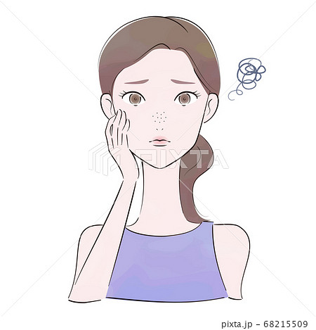 角栓のある女性 68215509