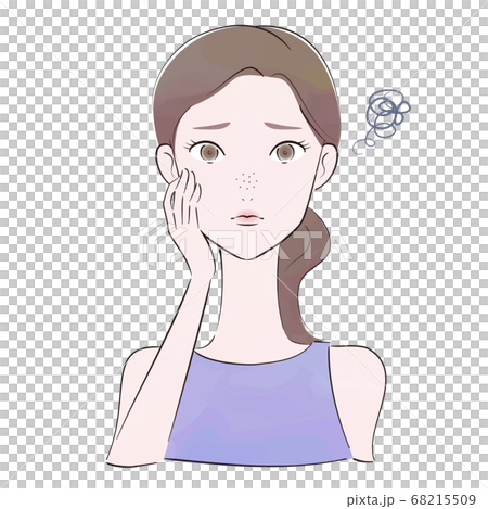 角栓のある女性 68215509