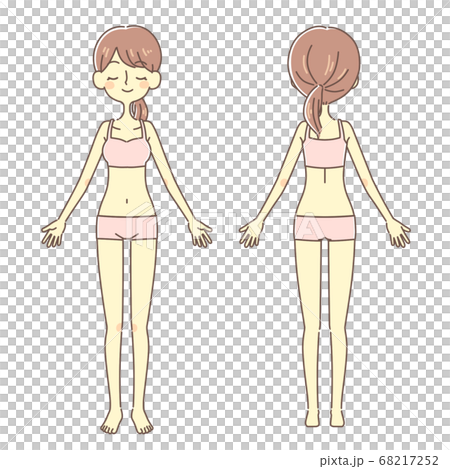 Female whole body illustration beauty 68217252