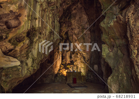 Huyen Khong Cave with shrines, Marble mountains, Vietnam 68218931