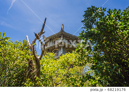 Non Nuoc Pagoda at the marble mountains in Danang city in Vietnam 68219176
