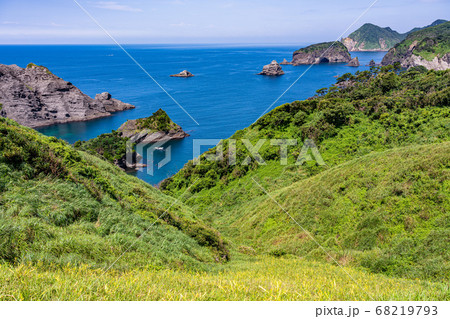 (静岡県)ユウスゲ公園から望む、ヒリゾ海岸 (静岡県)ユウスゲ公園から望む、ヒリゾ海岸 68219793