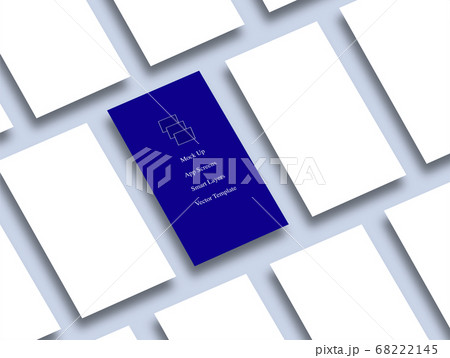 Mobile Phone Screen Perspective App Template Grey 68222145