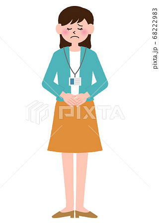 ポーズをとっているOLの女性 68222983
