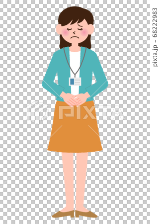 ポーズをとっているOLの女性 68222983