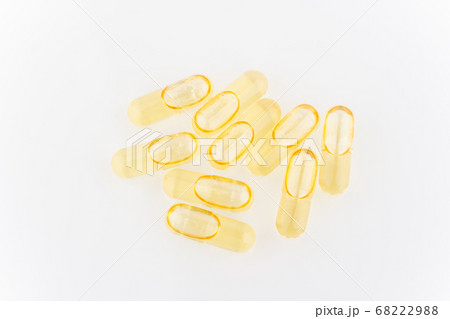 Close up of capsules Omega 3 Close up of capsules Omega 3 68222988