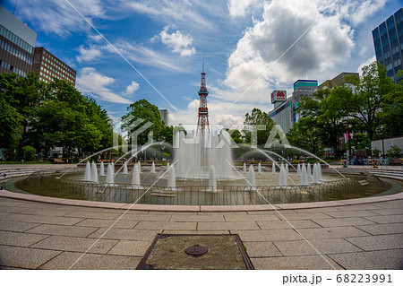 札幌 テレビ塔 都市風景 オリンピックマラソン 札幌 テレビ塔 都市風景 オリンピックマラソン 68223991