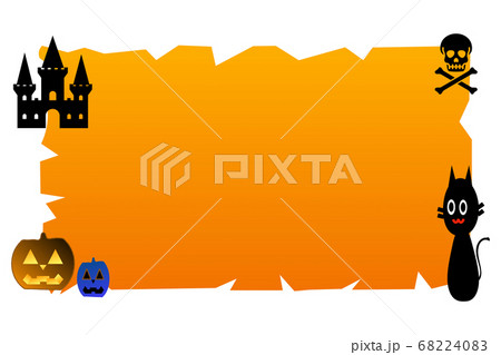 ハロウィンと壁紙のイラスト素材 6240