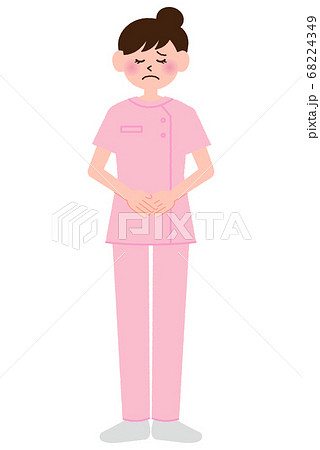 ポーズをとっている看護師の女性 ポーズをとっている看護師の女性 68224349