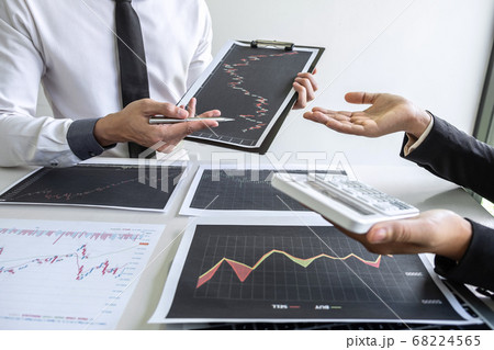 Business team investor on meeting having planning 68224565