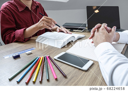 Tutor books with friends education, Group students Tutor books with friends education, Group students 68224658