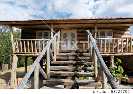Old wooden house in Moldova Old wooden house in Moldova 68224700