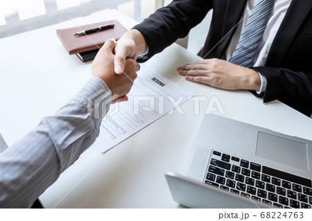 Good deal of interview, Business people and 68224763