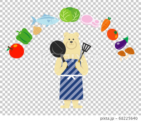 Cooking illustration image of polar bear husband 68225640