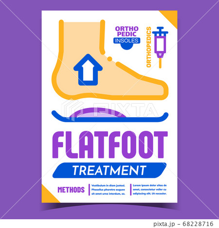 Flatfoot Treatment Methods Advertise Banner Vector Flatfoot Treatment Methods Advertise Banner Vector 68228716