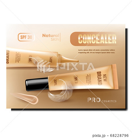 Concealer Skin Package Promotional Banner Vector 68228796