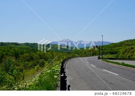 国道393号線から見るニセコ連峰 68229678