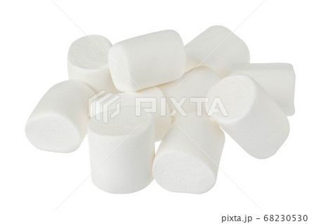 Marshmallow isolated on white background with clipping path and full depth of field 68230530