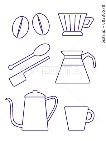 コーヒーセット_紫 68230578