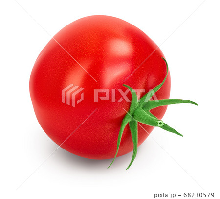 Tomato isolated on white background with clipping path and full depth of field. Tomato isolated on white background with clipping path and full depth of field. 68230579