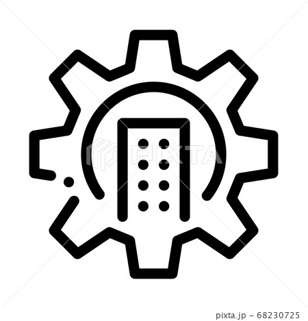 mechanical gear outline