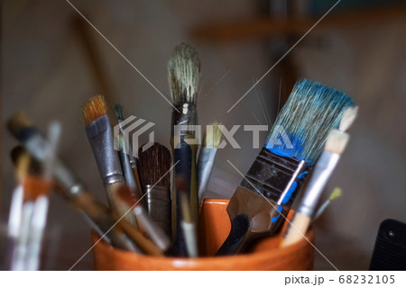 Various brushes for painting in a glass Various brushes for painting in a glass 68232105
