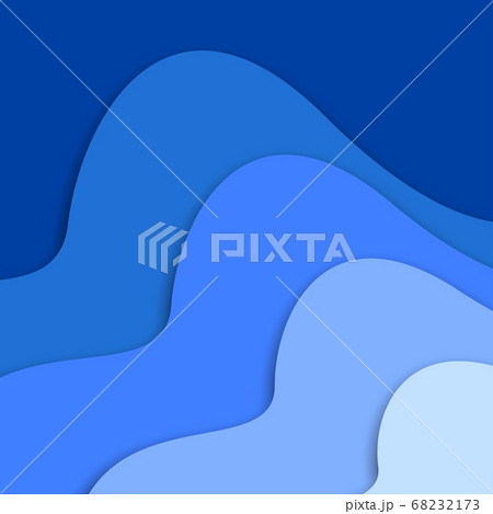 3D abstract background and paper cut shapes, vector illustration 68232173