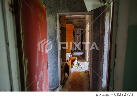 Abandoned buildings of ghost town Pripyat 68232773