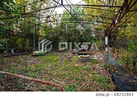 Amusement park in Pripyat. exclusion Zone of Amusement park in Pripyat. exclusion Zone of 68232863