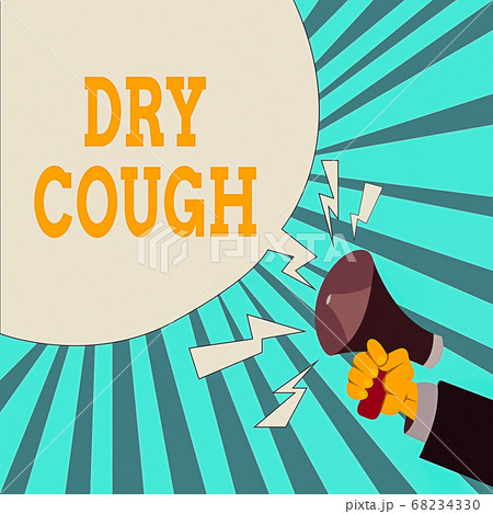 Writing note showing Dry Cough. Business photo 68234330