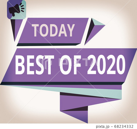 Writing note showing Best Of 2020. Business photo 68234332