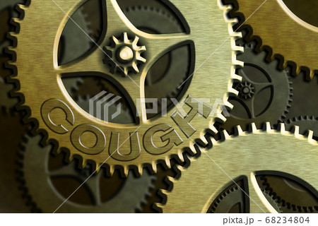 Conceptual hand writing showing Cough. Business 68234804