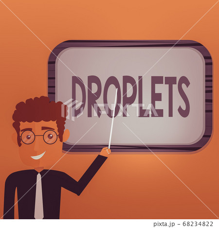 Word writing text Droplets. Business concept for 68234822