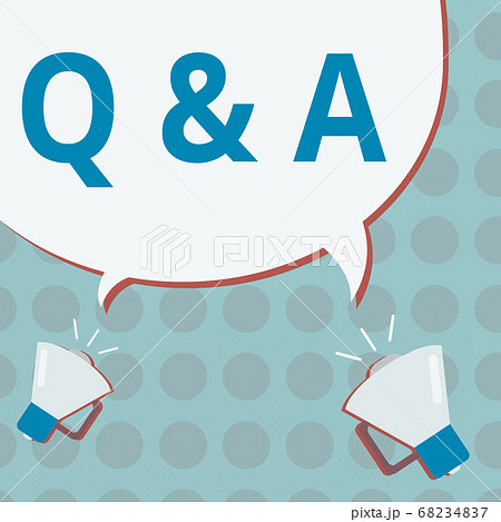 Conceptual hand writing showing Q And A. Business Conceptual hand writing showing Q And A. Business 68234837
