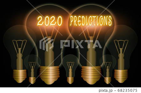 Word writing text 2020 Predictions. Business 68235075