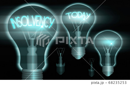 Text sign showing Insolvency. Conceptual photo the Text sign showing Insolvency. Conceptual photo the 68235253