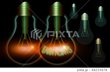 Writing note showing Earn Points. Business photo 68235678