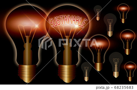 Word writing text Sustainable. Business concept 68235683