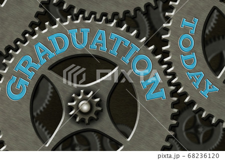Handwriting text Graduation. Concept meaning the Handwriting text Graduation. Concept meaning the 68236120