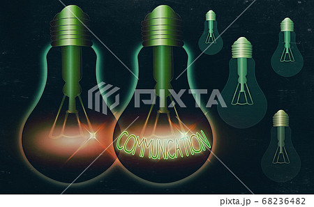 Writing note showing Communication. Business photo 68236482