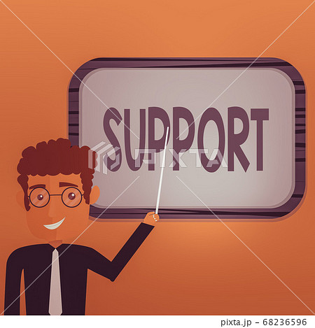 Word writing text Support. Business concept for 68236596