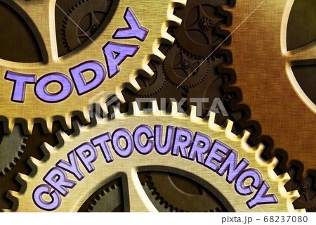 Conceptual hand writing showing Cryptocurrency 68237080