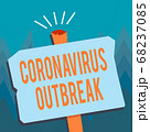 Conceptual hand writing showing Coronavirus 68237085