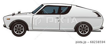 昭和の車のイラスト素材