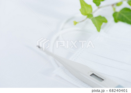 マスクと電子式体温計 68240401