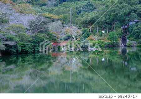 滝頭公園（田原市）の水鏡風景 68240717